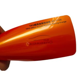 Transformed Self-Healing Super Gloss Metallic Series Luxury Racing Orange Sol Color Change TPU PPF 7.5mil Thick 5 Year Car Film