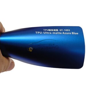 Playlamps Matte Azure Bue Color Changing Self-Healing 7.5mil TPU PPF Anti-Scratch Anti-Yellow Vinyl Wrap Film 5 Year Car