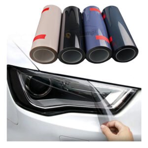 Hot Sale 60cmX15m Smoked Black Removable Tpu Car Headlight Ppf Tint Film