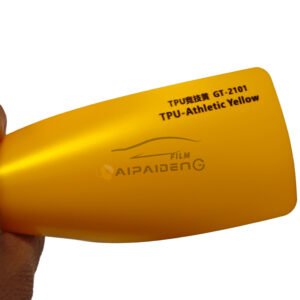 7.5Mil Self Healing Anti Scratch Matte Athletic Yellow Color Change Car Body Paint Protection Vinyl Wrap TPU PPF Film